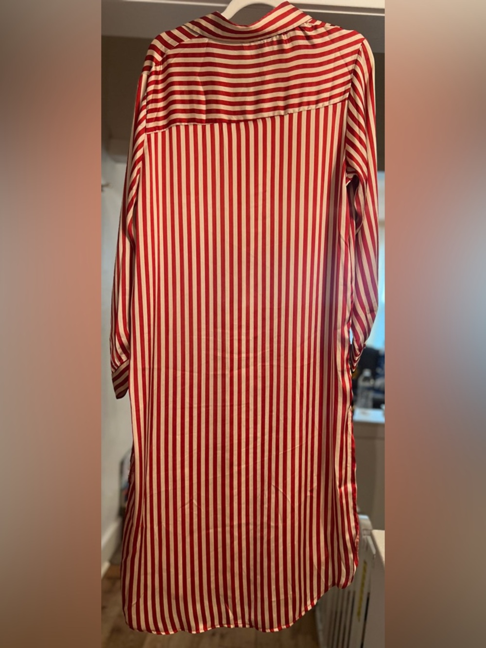 Clean Slate Stripe Midi In Red. - Picture 8 of 8